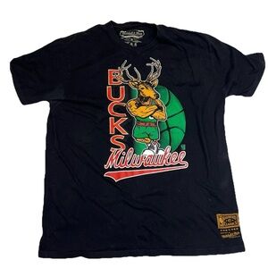 Milwaukee Bucks Mitchell & Ness Hardwood Classics Tee XL NBA Retro Shirt
